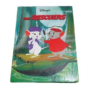 Vintage Disney the Rescuers Book in Good Condition Illustrated